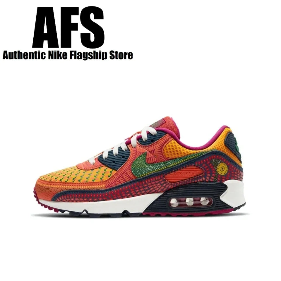 Nike Air Max 90 New Arrival Men's Running Shoes Wear Resistant Shock Absorption Breathable Black Sneakers DQ4071-200