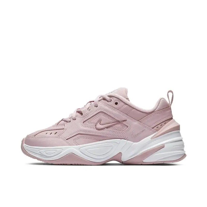 Nike M2K Tekno Men's Women's Running Shoes, Thick Midsole, Retro Attitude, Anti Slip, Wear-resistant, Low Top, Dad Shoes, White