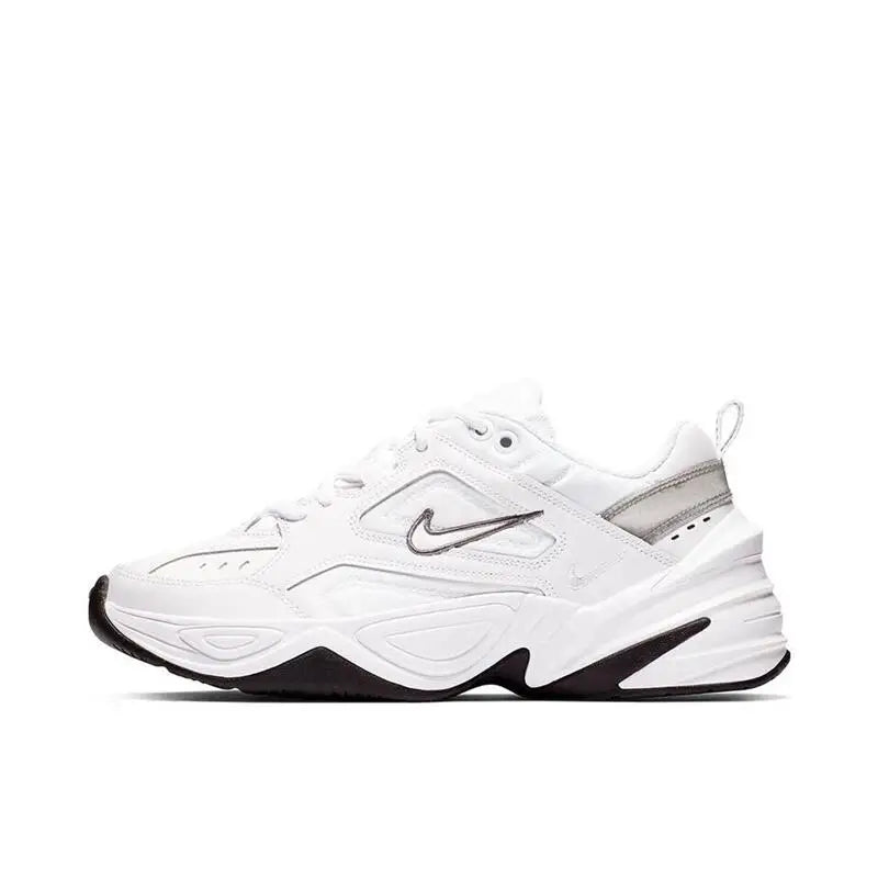 Nike M2K Tekno Men's Women's Running Shoes, Thick Midsole, Retro Attitude, Anti Slip, Wear-resistant, Low Top, Dad Shoes, White