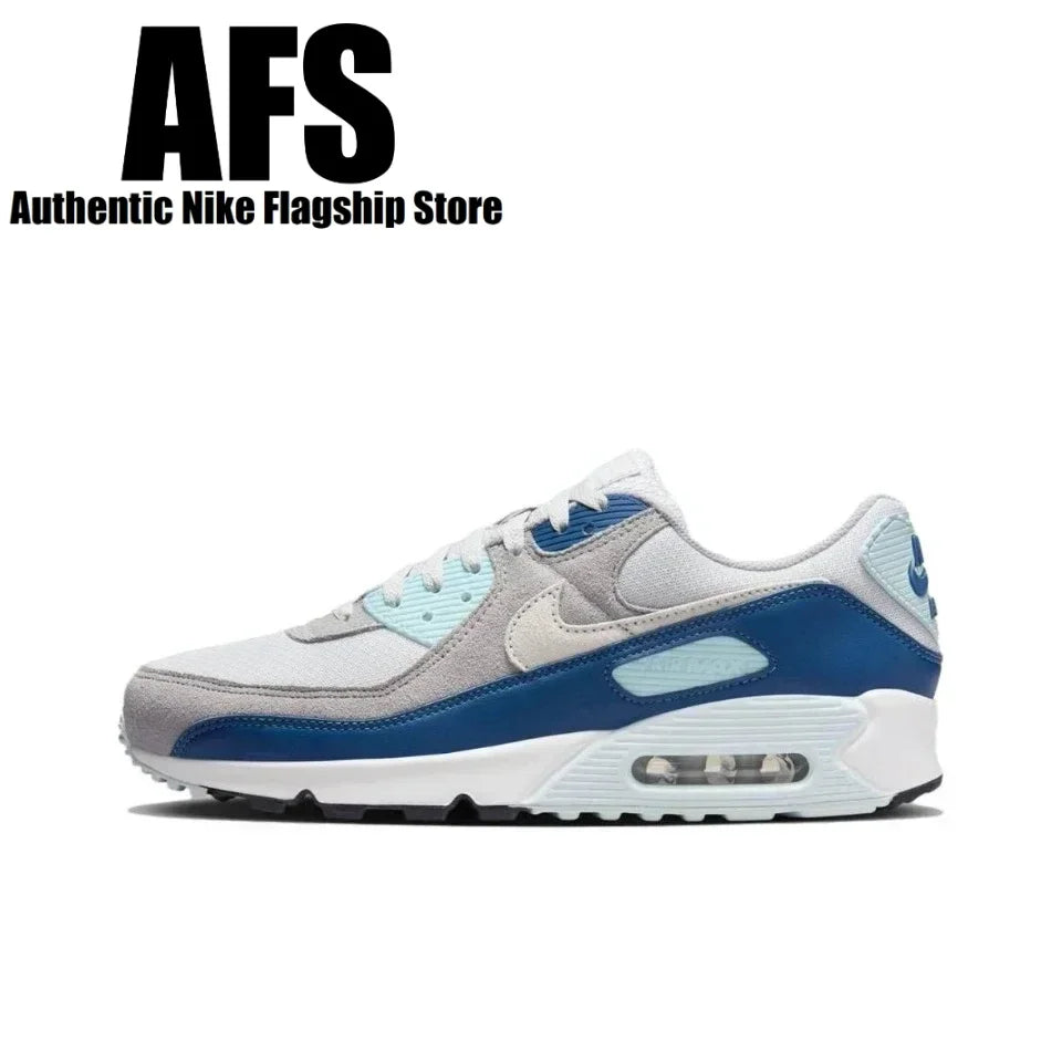 Nike Air Max 90 New Arrival Men's Running Shoes Wear Resistant Shock Absorption Breathable Black Sneakers DQ4071-200