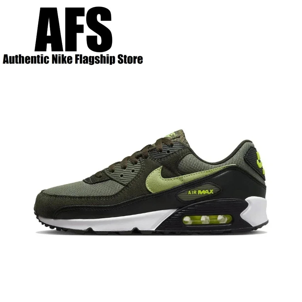 Nike Air Max 90 New Arrival Men's Running Shoes Wear Resistant Shock Absorption Breathable Black Sneakers DQ4071-200
